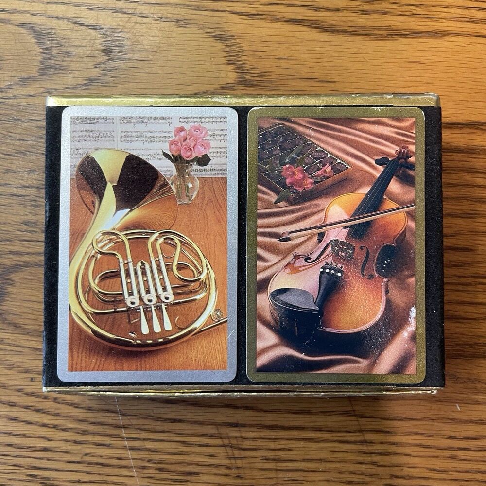 Vintage Congress Designer Series Playing Cards Double Deck Musical Instruments